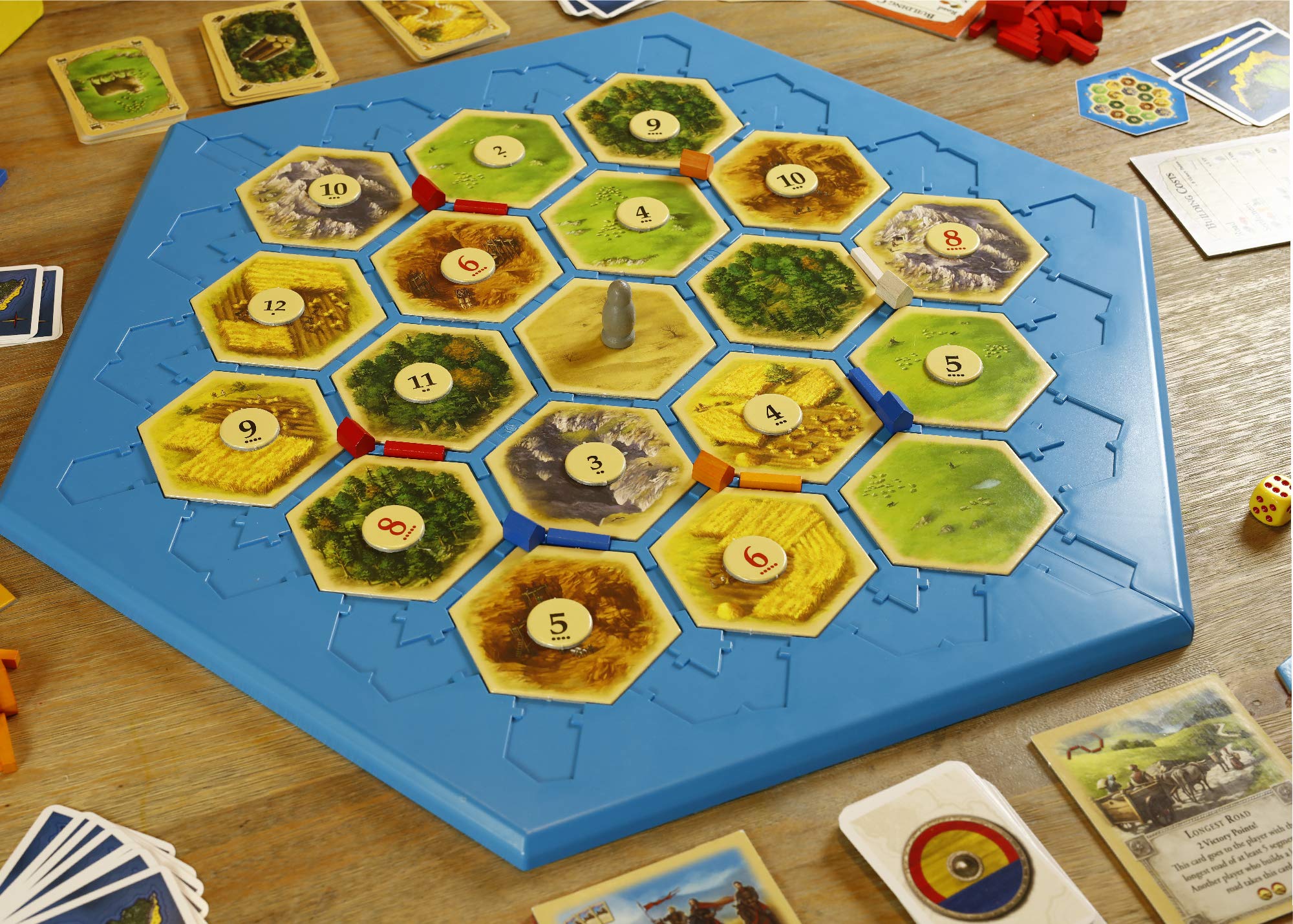 Buy Settlers of Catan Compatible Game Board - Catan Works with 3-4 Player Set and 5-6 Player ...